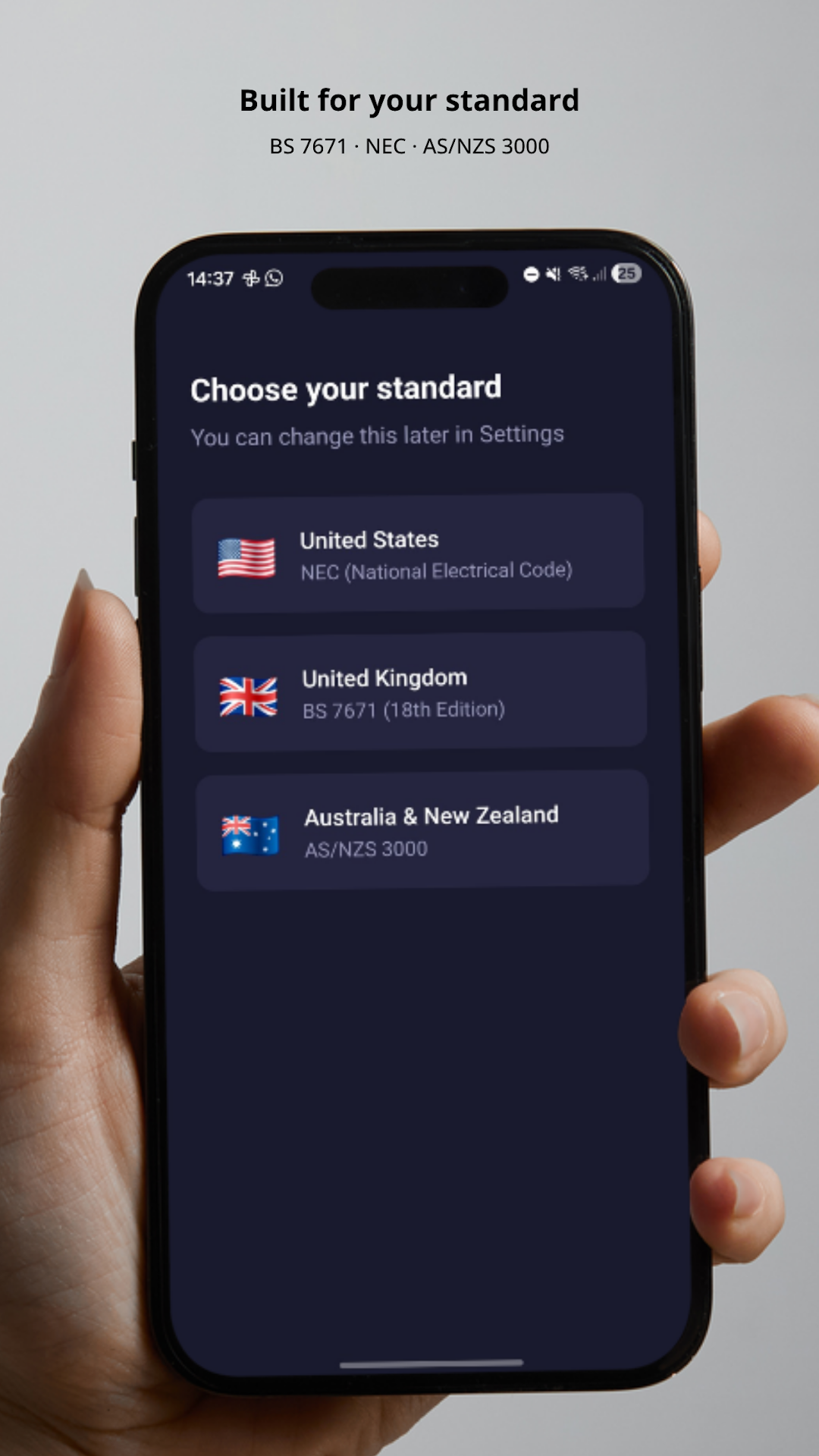 Voltix app - voltage drop calculator